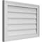 Ekena Millwork Vertical Surface Mount PVC Gable Vnt: Non-Functional, w/2"W x 1-1/2"H, Brickmould Frame, 26"W x 18"H GVPVE26X1802SN - alternate 4